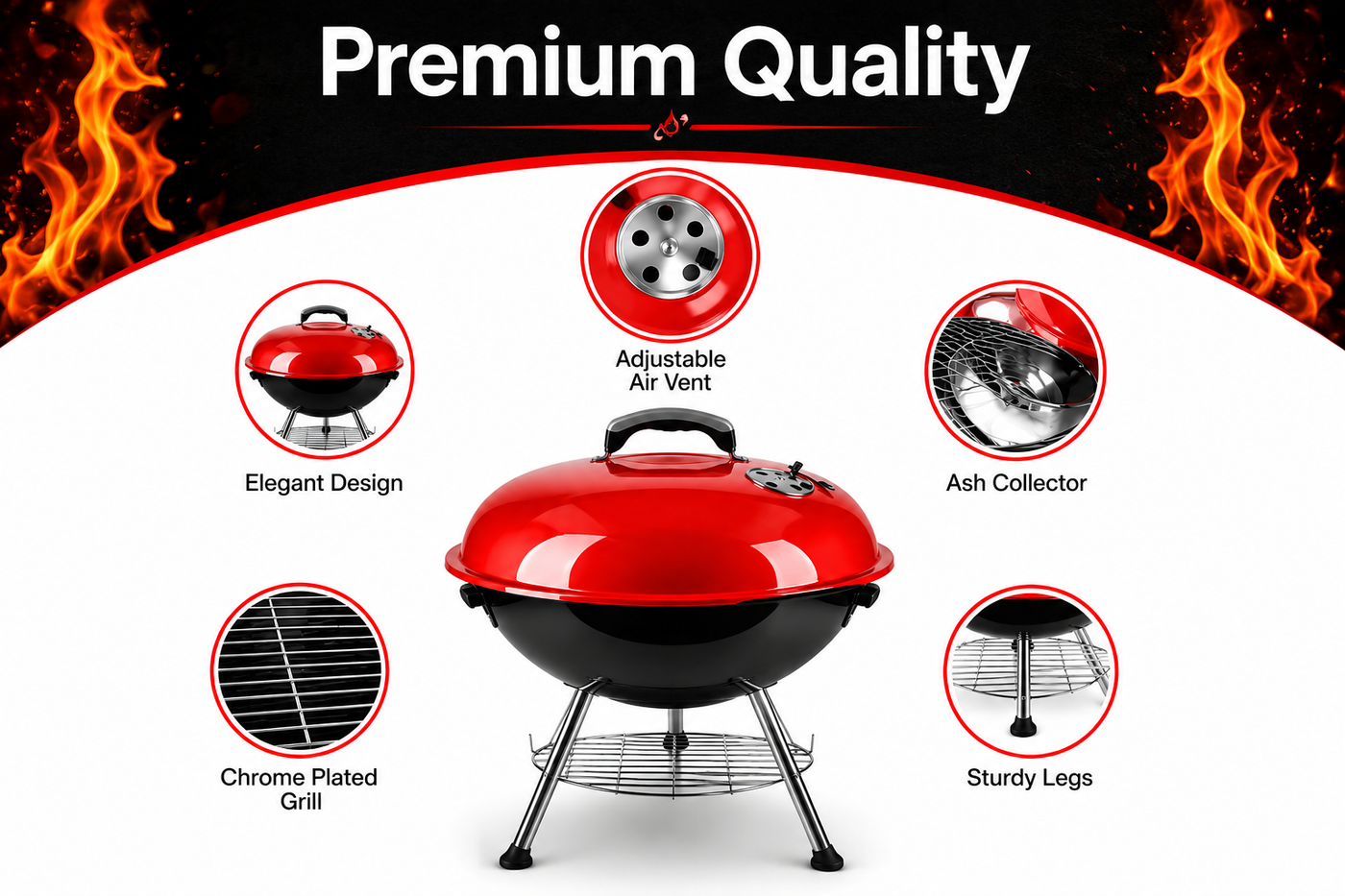 Portable Charcoal Grill