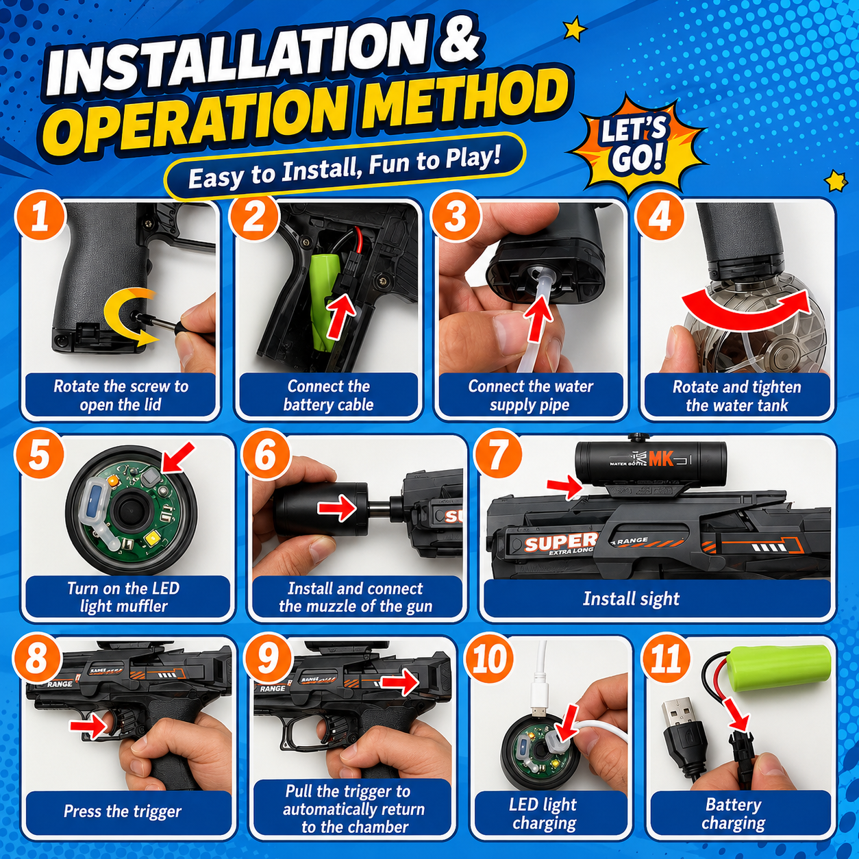 Electric water gun
